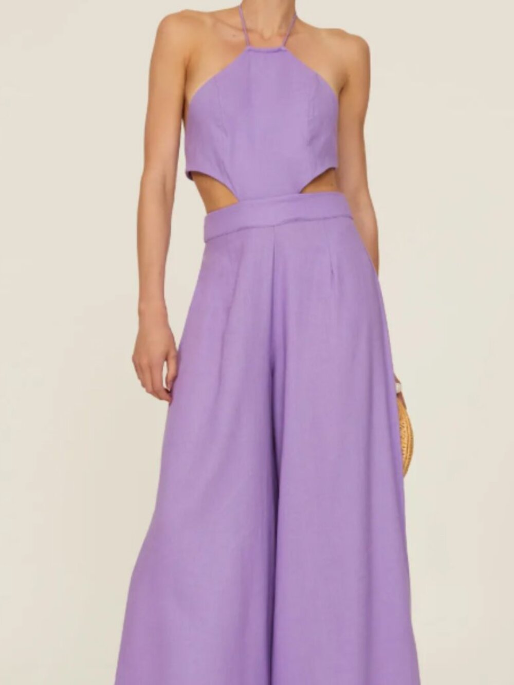 Louna jumpsuit Womens Medium Lavender Backless